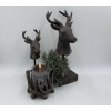 Afbeelding van Taupe LED stompkaars 10 cm met timer en waskaarseffect, echte vlam Be Dazzled