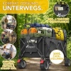 Afbeelding van TRESKO® Opvouwbare Bolderwagen 300L met Rem | 150kg Handwagen met Massieve Banden