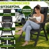 Afbeelding van tillvex® Tuinstoel Hoge Rug met Armleuningen & Neksteun | Inklapbare, Weerbestendige Campingstoel