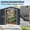 Afbeelding van Outsunny - Tuingereedschapsschuur - 2 Schuifdeuren - 2 Ramen - Zwart