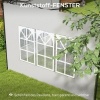 Afbeelding van Outsunny Paviljoen zijpanelen - PE - 293B x 193H cm - Wit