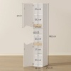 Afbeelding van Homcom Badkamerkast - Spaanplaat - 34,6L x 30B x 180,5H cm - Wit