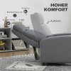 Afbeelding van HOMCOM - Relaxfauteuil - Verstelbare Rugleuning - Grijs Polyester