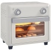 Afbeelding van HOMCOM Mini-oven met convectie, 10L, 2-in-1 met rooster, bakplaat, 1000W, touchscreen, roestvrij sta
