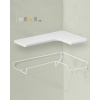 Afbeelding van Vasagle - Set van 2 L-vormige wandplanken - 40x29 cm - Wit - Industrieel design