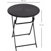 Afbeelding van Outsunny - Campingtafel - Metaal en Aluminium - Zwart