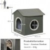 Afbeelding van PawHut kattenhuis met zacht kussen D30-630V00