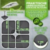 Afbeelding van tillvex® Parasolstandaard 60 liter / 80 kg, 4-delig, weerbestendig, vulbaar met water of zand