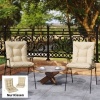 Afbeelding van Outsunny Buiten zitkussen - Polyester, PP-katoen - 120L x 50B x 8H cm - Beige