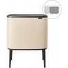 Afbeelding van Brabantia Bo Touch Bin Prullenbak - 11 + 23 liter - Afvalscheiding - Zacht Beige