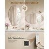 Afbeelding van SONGMICS Asymmetrische wandspiegel Bloembladvorm 85x50cm Frameloos voor entree, slaapkamer, badkamer