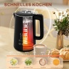 Afbeelding van HOMCOM RVS Waterkoker en Broodrooster Set 1,5L 2200W met Automatische Uitschakeling, Zwart