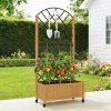 Afbeelding van Outsunny Multifunctionele Tuinbak van Sparrenhout en Staal - 72L x 36B x 168H cm - Bruin