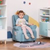 Afbeelding van HOMCOM Kinderfauteuil met verstelbare slaapbank en voetensteun