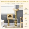 Afbeelding van PawHut Kratzboom 100,5 cm met kattenhuis, bed, trap en sisal kratzuilen, voor katten tot 4,5 kg