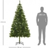 Afbeelding van HOMCOM Kerstboom PET, Metaal Ø90 x 210H cm Groen