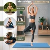 Afbeelding van RE:SPORT Yogamat, ftalaatvrij, antislip, 183 x 61 x 0,6 cm, marineblauw/lichtblauw