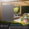 Afbeelding van KESSER® Zonnescherm Luifel verticale Zonwering B x H 120 x 310 cm Klemluifel uittrekbaar