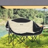 Afbeelding van Outsunny Campingstoel van metaal en Oxfordstof, Khaki