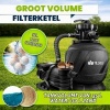Afbeelding van Tillvex Zandfiltersysteem 13.200L/h tot 40.000L + 1200g Filterkogels met timer