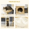 Afbeelding van PawHut Kratzboom 100,5 cm met kattenhuis, bed, trap en sisal kratzuilen, voor katten tot 4,5 kg