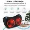 Afbeelding van Qumax Massagekussen draadloos - Oplaadbaar - Nekmassage Apparaat met Warmte Functie - Elektrisch Shi