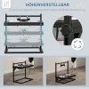 Afbeelding van PawHut Huisdieren Voederbak Staal 40,5L x 22B x 39H cm Zwart