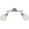 Afbeelding van GLOBO LED-spotlight met 2 lampen ELLIOTT mat nikkel