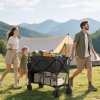 Afbeelding van Outsunny Tuinwagen van staal, polyester - Zwart