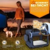 Afbeelding van TRESKO® Opvouwbare hondenbox met likmat en spatel, S, 50 x 34 x 34 cm, marineblauw