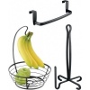 Afbeelding van iDesign - Axis Hangende Handdoekhouder - RVS - Zwart