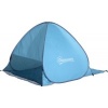 Afbeelding van Outsunny Strandmuschel van polyester, stalen draad - 200L x 150B x 119H cm - Blauw