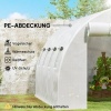 Afbeelding van Outsunny Kweekkas Bedekking-PE-400L x 300B x 200H cm-Wit