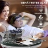 Afbeelding van Outsunny Rattan Bijzettafel Metaal, PE Rattan Grijs