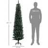 Afbeelding van HOMCOM Kunststof Kerstboom met Metaal Ø53 x 190H cm Groen