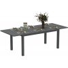 Afbeelding van Outsunny Aluminium Gartentafel in Grijs