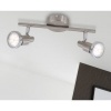 Afbeelding van BRILONER COOL - Plafondlamp - warm wit licht - GU10 fitting - draaibare opbouwspots - mat nikkel