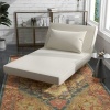 Afbeelding van HOMCOM eenpersoons slaapbank - 95x190x27,5 cm - grijs