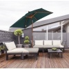 Afbeelding van Outsunny Houten, Bamboe, Polyester Groene Parasol L200 x B150 x H235 cm
