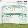 Afbeelding van Outsunny Stalen Rankgitter, 223L x 223B x 223H cm, Groen