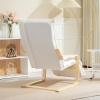 Afbeelding van HOMCOM Relaxfauteuil met Sherpa-Fleece, verstelbaar voetensteun, wit