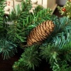 Afbeelding van HOMCOM Kunststof en Metaal Kerstslinger 180x25x25 cm Groen