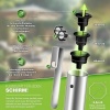 Afbeelding van tillvex® Granieten parasolvoet met wielen en handgreep 27 kg, vierkant, voor stokken 16-48 mm
