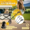 Afbeelding van TRESKO® Opvouwbare bolderkar met dak en koelvak, max. 150 kg, met rem en rubberen banden