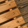 Afbeelding van Outsunny Tuinligstoel van Lärchenhout Teak