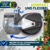Afbeelding van tillvex® Water Slanghaspel Zwart/Grijs 20m met Wandbevestiging en Handgreep