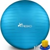 Afbeelding van TRESKO® anti-burst gymnastiekbal 85 cm (blauw) met luchtpomp, tot 300 kg, voor lengte vanaf 185 cm
