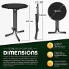 Afbeelding van tillvex® Gastro statafel, inklapbaar, 80 cm diameter, met hoes, weerbestendig, voor binnen en buiten