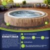 Afbeelding van tillvex® ronde onderlegger voor whirlpools, 196 cm, thermische vloerbescherming