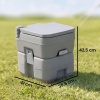 Afbeelding van Outsunny Campingtoilet 20 L Mobiele WC met spoel- en afvalwatertank Grijs